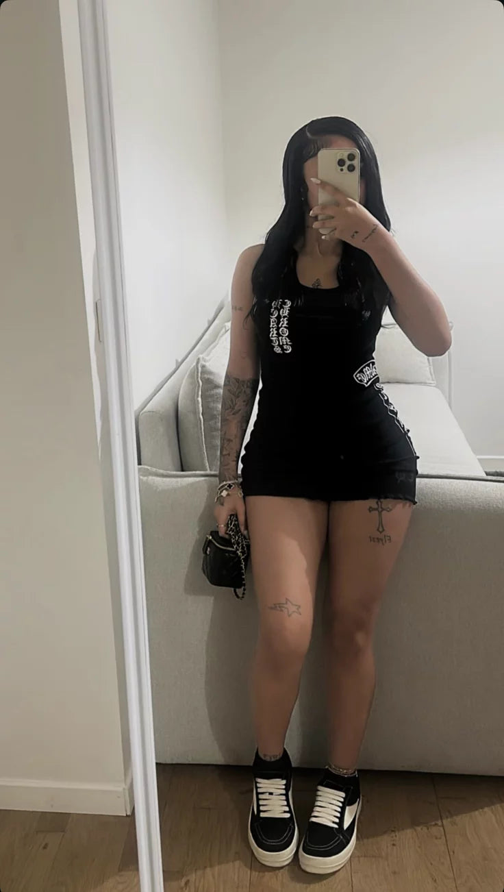 CHROME LOVER GIRL TANK DRESS